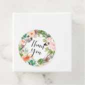 Boho Succules und Blume Vielen Dank Geschenkanhänger (Beispiel)