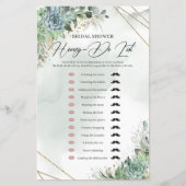 Boho succultus eucalyptus gold Honey-Do List (Vorderseite)