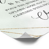 Boho succultus eucalyptus gold mimosa Bar Poster (Ecke)