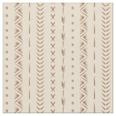 Boho Südwest-Geometrischer Streifen Warm Neutral Stoff (Nahaufnahme)