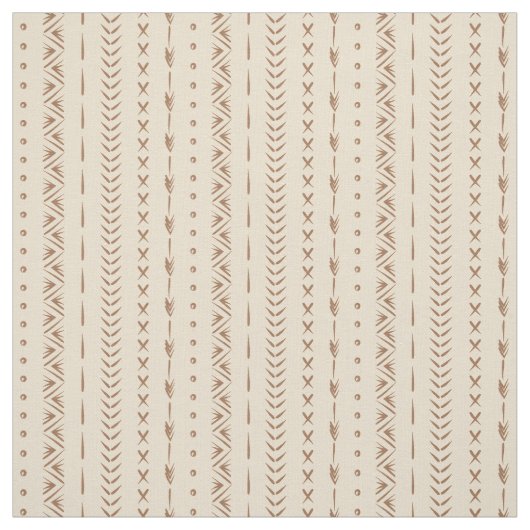 Boho Südwest-Geometrischer Streifen Warm Neutral Stoff (Muster)