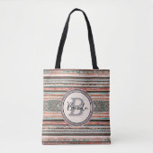 Boho Südwesten inspirierter Tote Bag Tasche (Vorderseite)