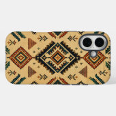 Boho Südwestlicher Stammes-Geometrischer Muster-Ha Case-Mate iPhone Hülle (Rückseite (Horizontal))