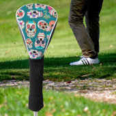 Boho Sugar Skulls Golf Headcover