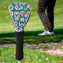 Boho Sugar Skulls Golf Headcover