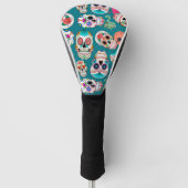 Boho Sugar Skulls Golf Headcover (Vorderseite)