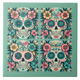Boho SugarSkulls Fliese