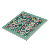 Boho SugarSkulls Fliese (Seite)