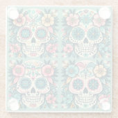 Boho SugarSkulls Glasuntersetzer (Rückseite)