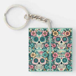 Boho SugarSkulls Schlüsselanhänger