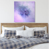 Boho Sukkulationen auf Lavendel texturierte Hinter Leinwanddruck (Insitu (Schlafzimmer))