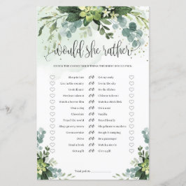 Boho sukkulente grüne boho Würde sie Rather Spiel