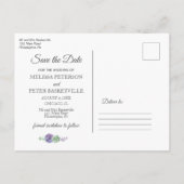 Boho Sukkulenten Foto Postkarte (Rückseite)