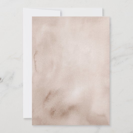 Boho Summer Beach babe Baby Dusche Einladung (Rückseite)