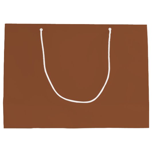 Boho Summer Brown Terracotta Trendy Happy Birthday Große Geschenktüte (Rückseite)