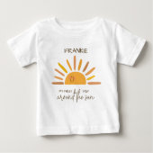 Boho Summer First Trip rund um Sun Birthday Baby T-shirt (Vorderseite)