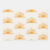 Boho Summer First Trip rund um Sun Birthday Geschenkpapier Set (Vorderseite 2)