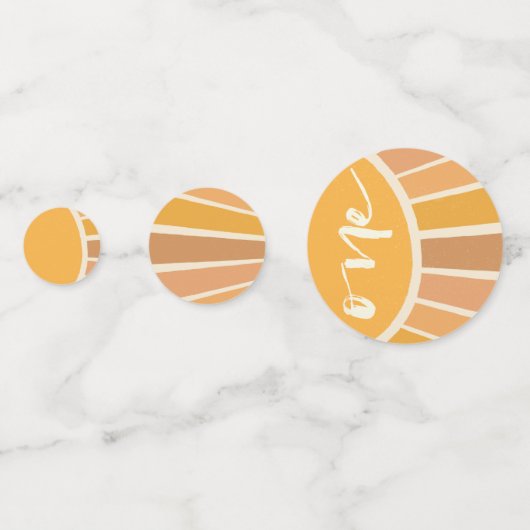 Boho Summer First Trip rund um Sun Birthday Konfetti (Vorderseiten)