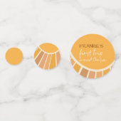 Boho Summer First Trip rund um Sun Birthday Konfetti (Rückseiten)