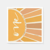 Boho Summer First Trip rund um Sun Birthday Serviette (Vorderseite)