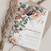 Boho Summer Garden Floral Graduation Party Einladung