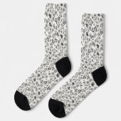 Boho Summer Honey Bee Floral Muster White Niedlich Socken (Linkes Detail)