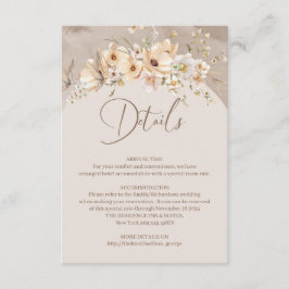 Boho Summer Rustic Wildblume Karte