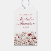 Boho Summer Wildblume Brautparty Geschenkanhänger (Vorderseite)