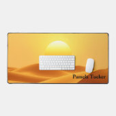 Boho Sun Abstract Amber Earthy Tones Schreibtischunterlage (Tastatur & Maus)