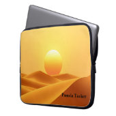 Boho Sun Abstrakte Bernstein Erdtöne Laptopschutzhülle (Vorderseite Links)