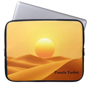 Boho Sun Abstrakte Bernstein Erdtöne Laptopschutzhülle