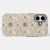 Boho Sun and Moon Pattern Case-Mate iPhone Hülle (Rückseite (Horizontal))