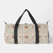 Boho Sun and Moon Pattern Duffle Bag (Vorderseite)