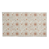 Boho Sun and Moon Pattern Kissenbezug (Rückseite-Rechts)