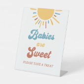 Boho Sun Baby Duschbabys sind süße Favoriten Zeich Sockelschild (Vorderseite)