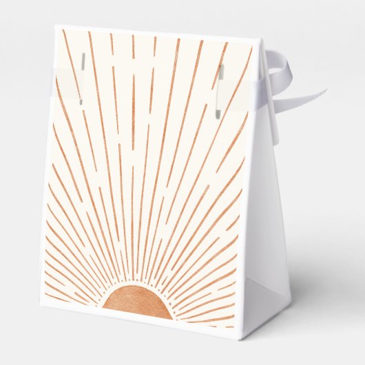 Boho sun Baby Duschbox Geschenkschachtel (Rückseite)