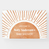 Boho Sun Baby Dusche Begrüßungsbanner Banner (Horizontal)