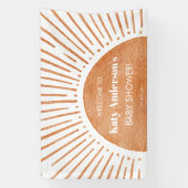 Boho Sun Baby Dusche Begrüßungsbanner Banner (Vertikal)