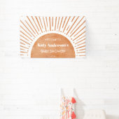 Boho Sun Baby Dusche Begrüßungsbanner Banner (InSitu)