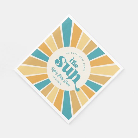 Boho Sun Baby Duschpapier Napkins Serviette (Ecke)