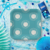 Boho Sun Baby Duschpapier Teller (Party)