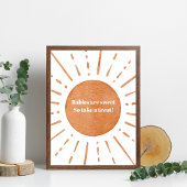 Boho Sun Baby Duschzeichen Poster