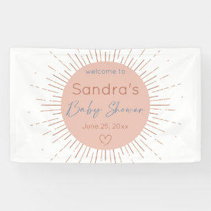 Boho Sun Baby Shower Banner
