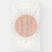 Boho Sun Baby Shower Banner (Vertikal)