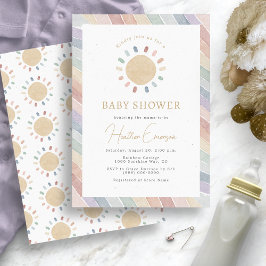 Boho Sun Baby Shower Einladung