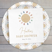 Boho Sun Baby Shower Serviette