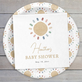 Boho Sun Baby Shower Serviette