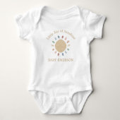 Boho Sun Baby Strampler (Vorderseite)