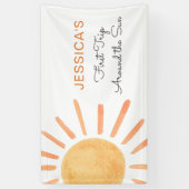 Boho Sun Backdrop Banner Little Sunshine Geburtsta (Vertikal)