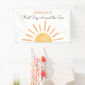 Boho Sun Backdrop Banner Little Sunshine Geburtsta (Insitu)